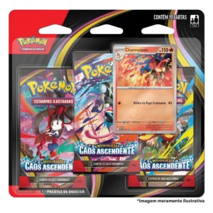 Blister Triplo Caos Ascendente Pokémon TCG com 3 boosters