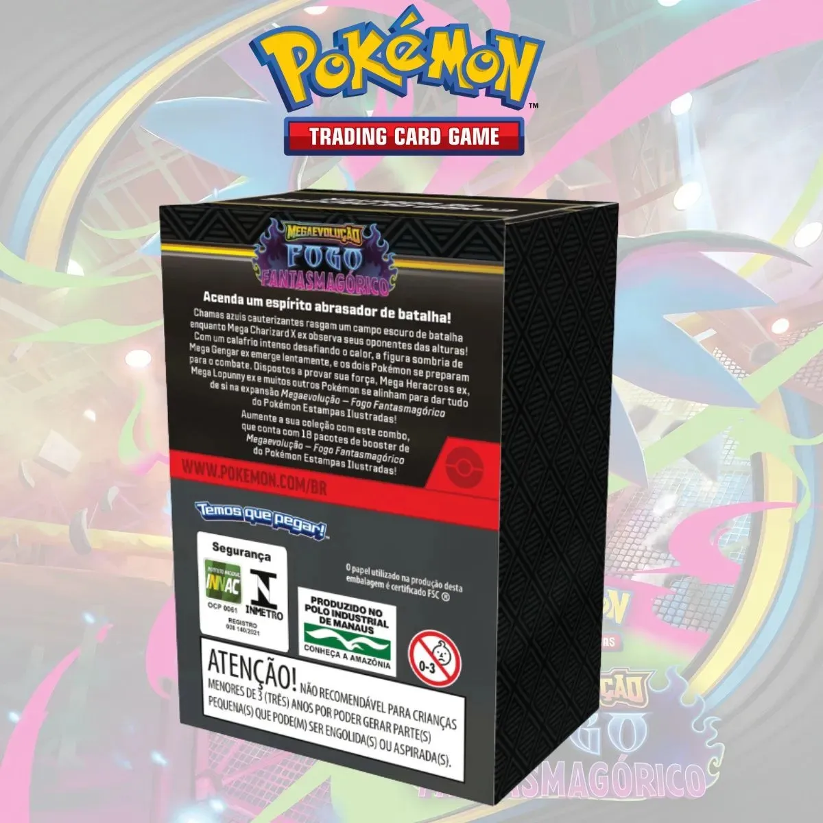 Pokémon Box 36 Booster Fogo Fantasmagórico - Imagem 2